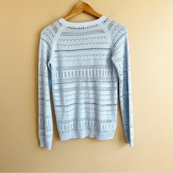 MAYORAL Girls powder blue pointelle sweater in size 14 - Picture 5 of 6